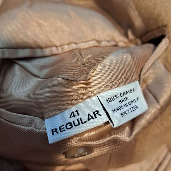 Joseph & Feiss Mens Blazer 41R Camel Hair 2 Button Tan Jacket Sport Coat - Picture 5 of 15